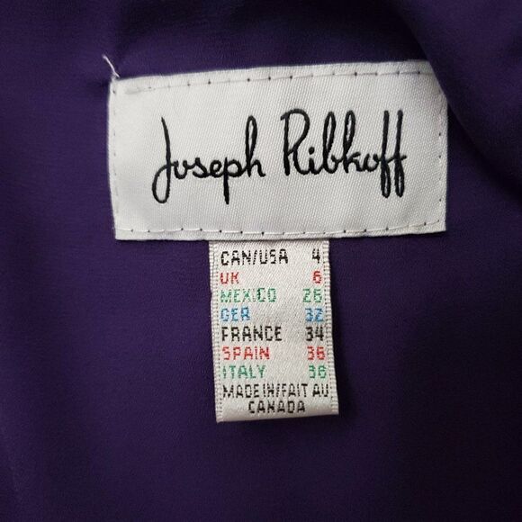 JOSEPH RIBKOFF 𝅺Purple Passion Layer Blouse 4 - Picture 6 of 7